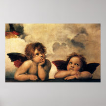 Sistine Madonna Engel durch RAPHAEL Sanzio Posterdrucke