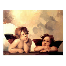 Sistine Madonna Engel Raffaelo Sanzio Postkarten