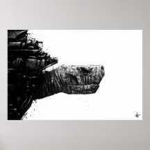 SITZEN Sie "Schildkröte " Poster
