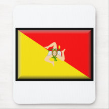 Sizilien-Flagge Mousepads