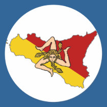 Sizilien-Flagge Trinacria Aufkleber aufkleber