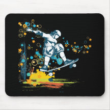 sk8er Skateboardfahrervektor Mauspads