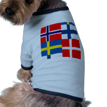 Skandinavier kennzeichnet Quartett Hund Shirts