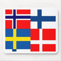 Skandinavier kennzeichnet Quartett Mauspad