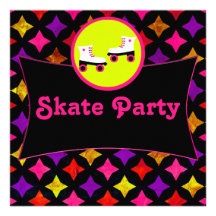 Skate-Party Ankündigungskarte