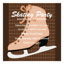 Skate und Tweed Einladung