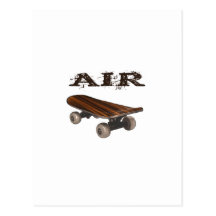 Skateboard Air teen kids men skateboarder Post Card