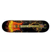 Skateboard der Gitarren-Kunst-1A Personalisierte Decks