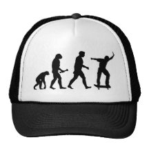 Skateboard-Evolution Baseballmütze