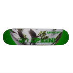 Skateboard gehen Kugel-Fliegen-Vögel grüne Skateboard Bretter