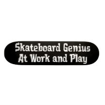 Skateboard-Genie bei der Arbeit und Spiel Personalisiertes Skateboard