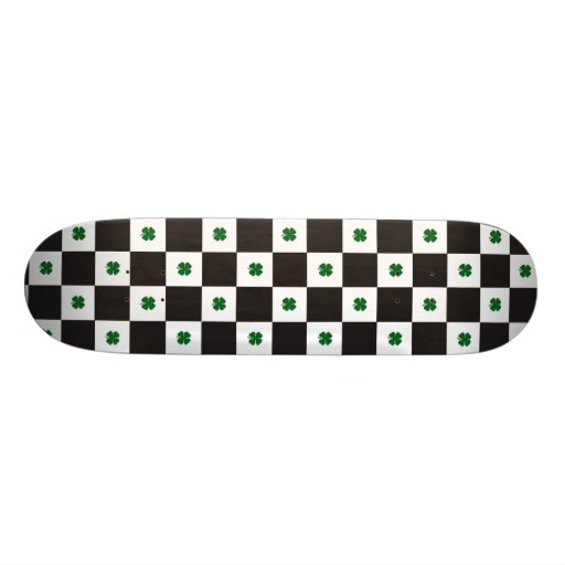 Skateboard-Irisches Kleeblatt Personalisierte Skateboarddecks