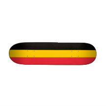 Skateboard mit Flagge von Belgien Personalisierte Decks