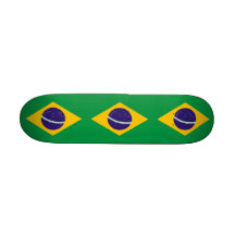 Skateboard mit Flagge von Brasilien Skate Board