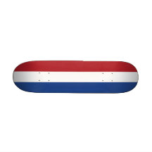 Skateboard mit Flagge von den Niederlanden Personalisiertes Skatedeck