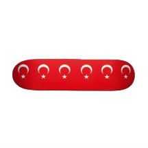 Skateboard mit Flagge von der Türkei Individuelle Skateboarddecks