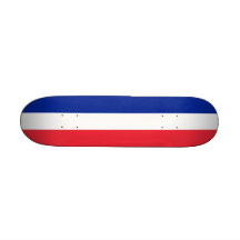 Skateboard mit Flagge von Frankreich Personalisiertes Skatedeck
