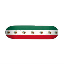 Skateboard mit Flagge von Mexiko Bedrucktes Skateboard