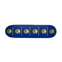 Skateboard mit Flagge von Montana Personalisiertes Deck