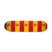 Skateboard mit Flagge von Spanien Personalisiertes Deck