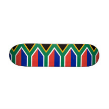 Skateboard mit Flagge von Südafrika Individuelle Skateboards