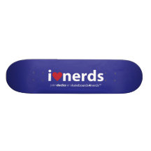Skateboard Nerds der Liebe I Personalisiertes Skatedeck