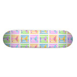 Skateboard - Retro Pop-Kunst-Martinis Personalisierte Skateboarddecks