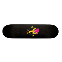 Skateboard-Rocker-Küken Bedruckte Skateboarddecks