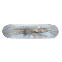 Skateboard "schläfrige Miezekatze " Personalisiertes Skateboard