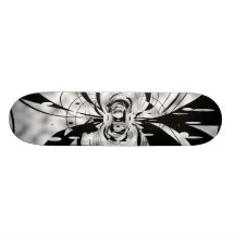 Skateboard-Schwarzweiss-Glühen Personalisierte Skateboards