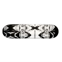 Skateboard-Schwarzweiss-Masken Skateboarddecks