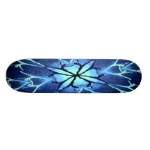 Skateboard "Tänzer (Aqua) " Bedrucktes Skateboard
