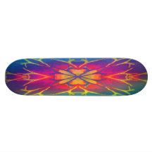Skateboard "Tänzer (Regenbogen-psychedelisch) " Skateboard Bretter