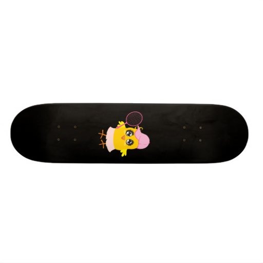 Skateboard-Tennis-Küken Personalisiertes Deck