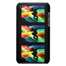 Skateboardfahrer in Criss Querblitz Barely There iPod Hülle