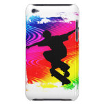 Skateboarding auf Regenbogen-Schmutz iPod Touch Etuis