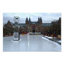 Skateneisbahn bei Rijksmuseum Foto Druck