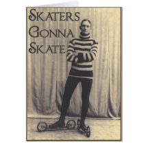 Skater, die zu den Skaten… gehen Grußkarte