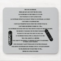 Skater-Kredo mousepads