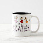 Skater-Mädchen-Strichmännchen-Becher Kaffee Tassen