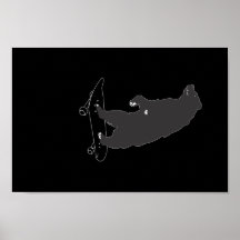 Skaterbär Poster
