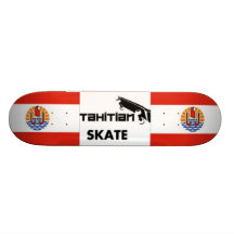 Skatetahitian (Tahiti stellt dar) Skateboardbrett