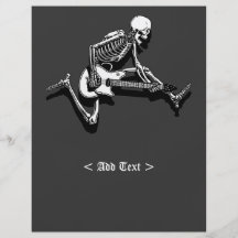 Skeleton Gitarrist springen Flyer