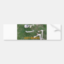 skeleton Knochen Autosticker