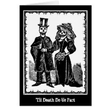 Skeleton Paare - Karte (fertigen Sie) besonders an
