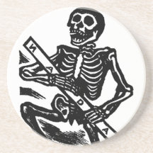 Skelett, circa Mexiko 1951 Bierdeckel