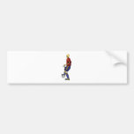 Skelett trägt Fußball zur Schau Autosticker
