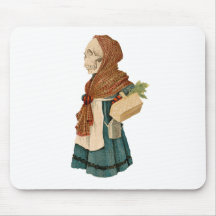 Skelettartige Gemüsedame Mousepad