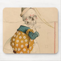 Skelettartiger Clown Mousepads