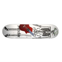 Skelettartiger Felsen Personalisiertes Skatedeck
